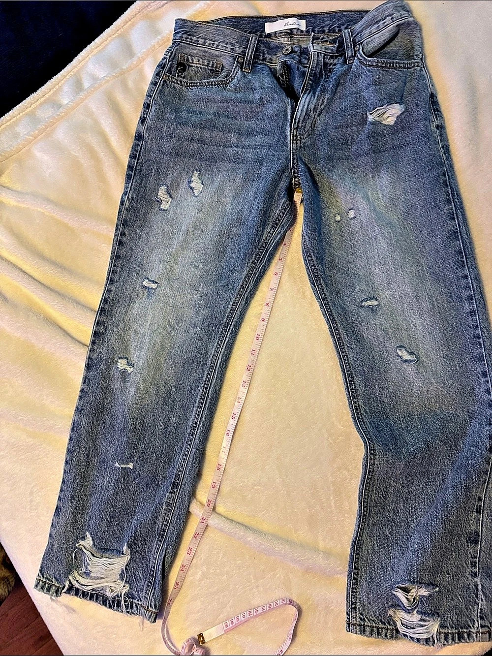 KancanDistressed Skinny Jeans in Blue Waist 7/27